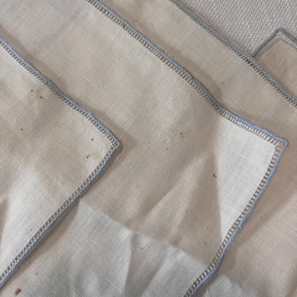 Vintage 1950's Rooster Linen Stemware Coaster Slippers with Napkins (Set of 6) - Picture 7 of 12